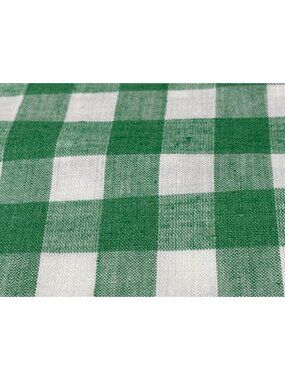 Green & White Gingham Cotton Fabric 1/2 yard x 36" Quilting Sewing Crafts